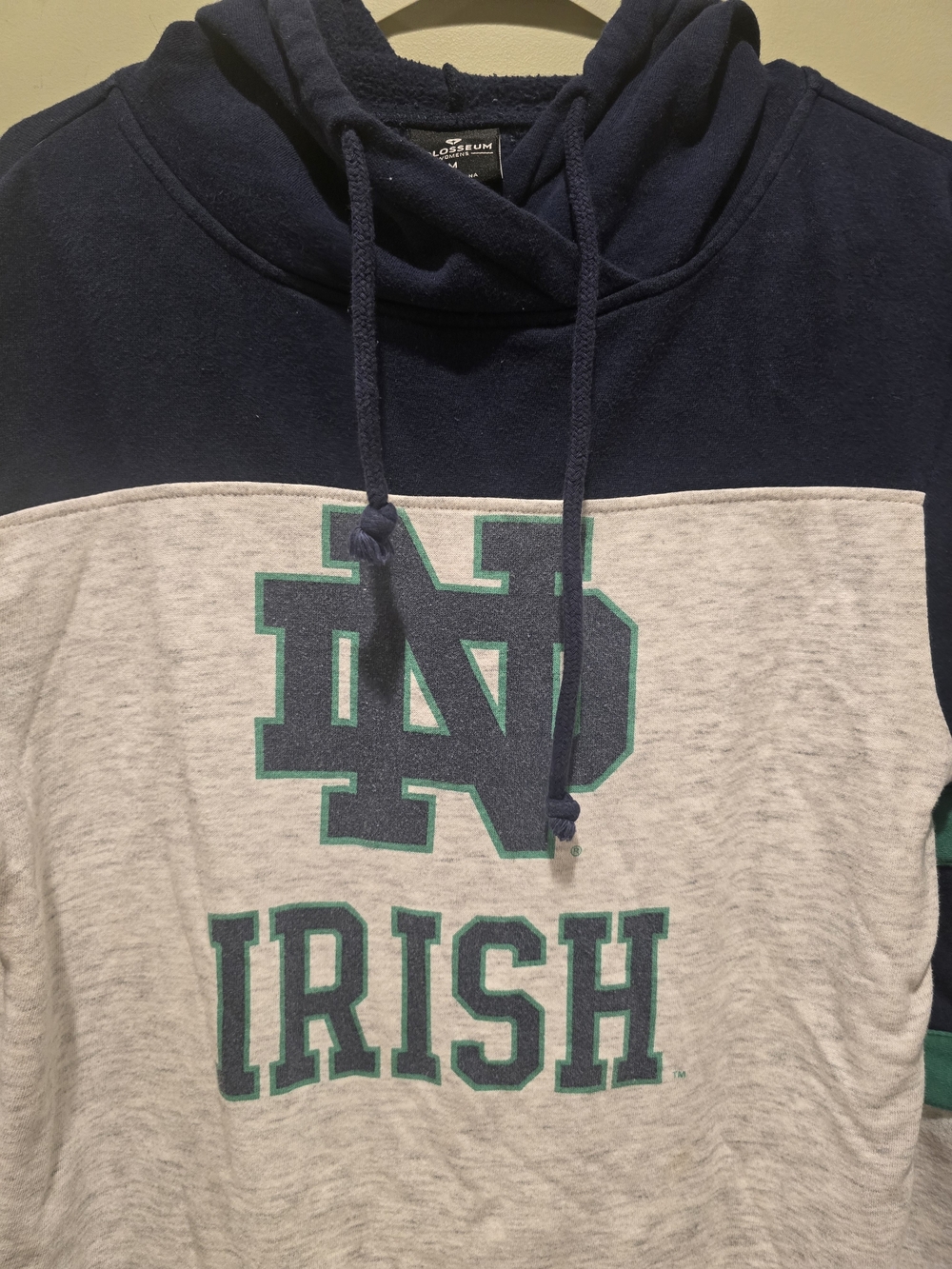 Colosseum Heathered Gray/Navy Notre Dame Fighting Irish Taylor Colorbloc - Picture 4 of 11